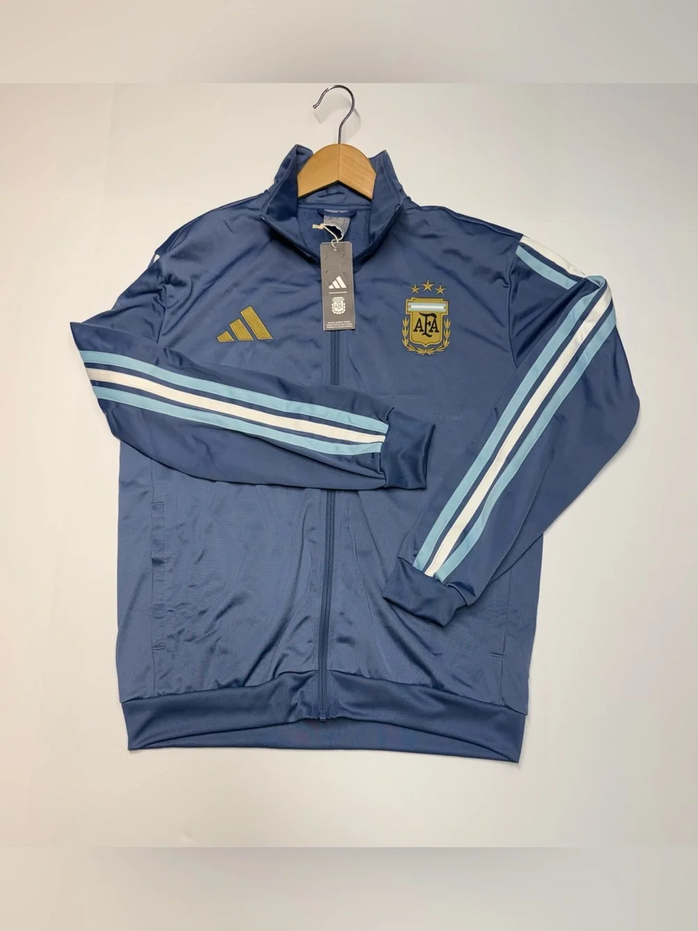 Adidas Argentina National Team DNA Track Jacket JZ6289 Men’s Size M Scarf NWT